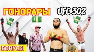 ГОНОРАРЫ UFC 302 ! Махачев|Порье|Стрикленд|Коста|Холланд.