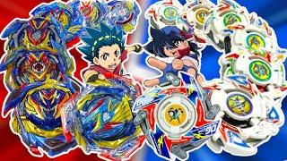 ALL DRAGOON BEYS vs ALL VALKYRIE/VALTRYEK BEYS | Tyson VS Valt | CROSSGEN | BSB vs BEYBLADE BURST