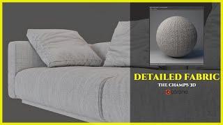 REALISTIC FABRIC MATERIAL IN 3DS MAX - EASY METHOD | CORONA RENDERER | THE CHAMPS 3D |