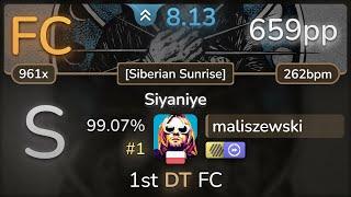 maliszewski | Neuromonakh Feofan - Siyaniye [Siberian Sunrise] +HDDT 99.07% FC #1 | 659pp - osu!