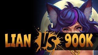 Hero Wars - Guild War -  Lian vs 900K team 