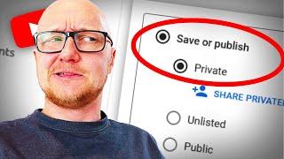 YouTube private, public or unlisted video - What is it? How to change it?