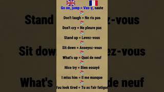 learn English and French #coursdanglais#apprendrelanglais# #anglaisfacile#anglaisvsfrancais#anglais