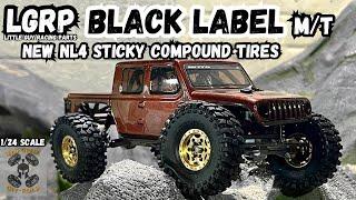 LGRP Black Label STICKY Compound 1.0 Tires Review & Test Run on Extreme Indoor Mini Crawler Course