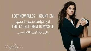 Dua Lipa - NEW RULES (Lyrics مترجمه )