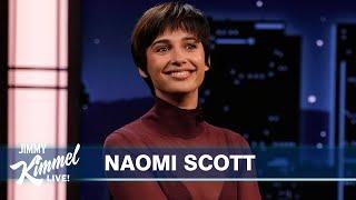 Naomi Scott on New Horror Film Smile 2 & She Teaches Jimmy & Guillermo the Creepy Smile