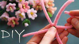 SPRING TENDERNESSHow to make beautiful flowers from chenille wire #pipecleaner