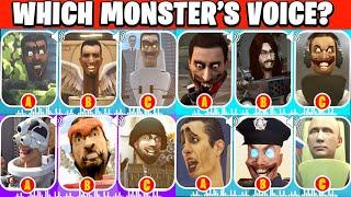 GUESS THE MONSTERS VOICE COMPILATION ALL SEASONS GEEKY JESUS TOILET RTX TOILET Skibidi Toilet's Quiz