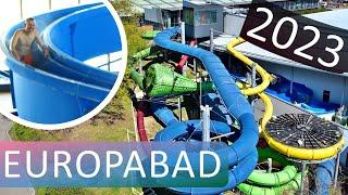 ALL Water Slides at Europabad Karlsruhe, Germany! | 4K 2023 POV