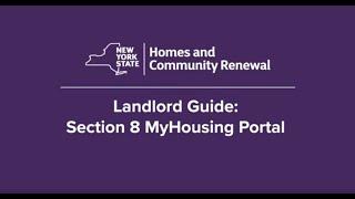 Section 8 MyHousing Landlord Portal – How to Get Started (For Landlords)