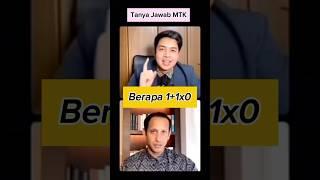 Berapa 1+1x0=| Tanya MTK #mtk #matematika #shorts