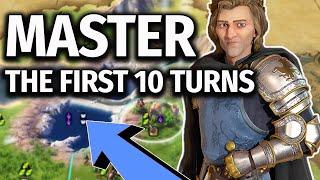 MASTERING the First 10 Turns in Civ 6 | Civilization 6 Guide