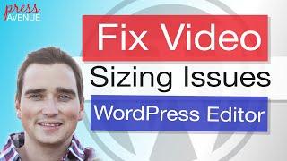 How to Fix WordPress oEmbed Video Size Issue! - Press Avenue