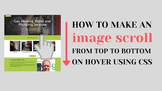 How to make an image scroll from top to bottom on hover