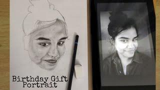 Birthday Gift Portrait | Pencil Drawing | Timelapse | SwagatArt