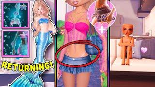 *RARE* Mermaid Tail COMING BACK, & DTI MAP *LEAKED* For SUMMER UPDATE! | ROBLOX Dress to Impress