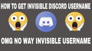 How To Get Invisible Name Tag On Discord!