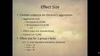 Statistical Conclusion Validity