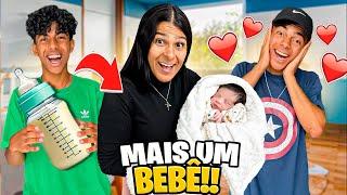 CHEGOU MAIS UM BEBÊ!! *os meninos fizeram bagunça com o bebê!