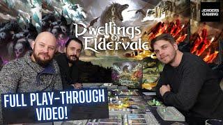 Full playthrough of the board game Dwellings of Eldervale