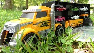 15 types of Tomica minicars and big yellow trucks