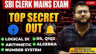  Mains Paper का Secret Out !!! SBI CLERK Mains | Logical DI, Arithmetic, Algebra | Harshal Sir