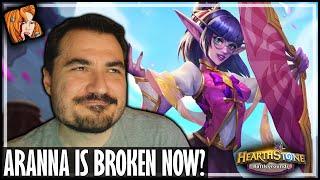 NEW ARANNA IS SO BROKEN! - Hearthstone Battlegrounds