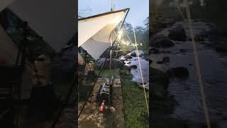 dengan lah suara gemercik air. #newmusic #music #singersongwriter #camping #campingberdua #travel