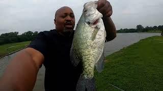 Another 2lb+ Crappie Having Fun Before The Incoming Storms