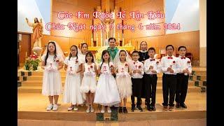 First Communion on June 9, 2024 at Church of Saint Columba