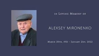 Aleksey Mironenko Memorial Service | 2-8-2022