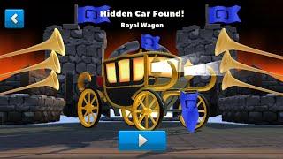 Crash of Cars - Hidden car "Royal Wagon" found in Castle!