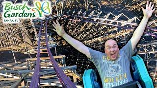 The BEST Thrills In Florida?! | Busch Gardens Tampa Bay VLOG | Winter 2024