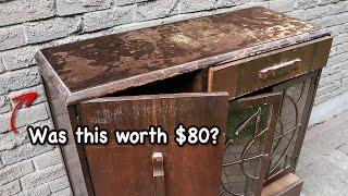 When Restoration Isn't Enough... VERY Worn Out 1940s Cabinet