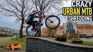 STREET RIDING ON MY DIRT JUMP BIKE!!