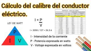 Cómo calcular el calibre del cable para una instalación eléctrica.
