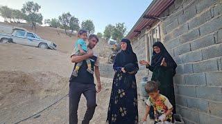 Atabak Returns to His Children After Taking His Sick Wife to the Doctor