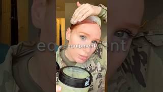 Why do female soldiers use so much hair gel? 