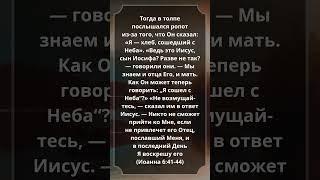 Иоанна 6:41-44 #Библия #Евангелие #СтихДня
