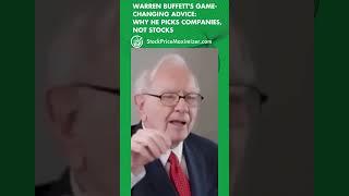 Warren Buffett's Game-Changing Advice