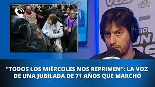 "Bullrich quiso pudrirla. La represión arrancó antes de las 5PM", dice la jubilada Lili