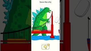 Dop 2 | Let's save the city from Godzilla | #deleteonepart2 #shorts