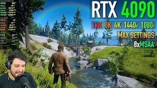 Destroying the RTX 4090 in Red Dead Redemption 2 with 8xMSAA and MAX settings!