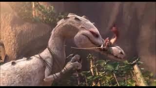 Ice Age 3 Rudy Fight with Spinosaurus sounds from Jurassic Park lll