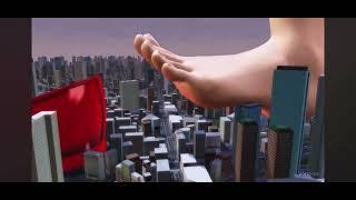 Giantess mmd crush micro with her feet