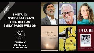POETRIO with Joseph Bathanti, Eric Nelson, and Emily Paige Wilson | Malaprop's Presents