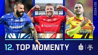 TOP MOMENTY | WSZYSTKIE GOLE 12. KOLEJKI | EKSTRAKLASA 2024/25