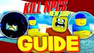 KILL NPCS WITH DOOM MUSIC FULL GUIDE! SECRETS/WEAPONS/BADGES & MORE! Roblox