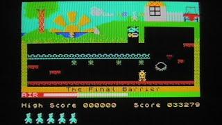 Manic Miner all 20 levels, CRT TV