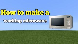 How to make a working microwave|MCPE